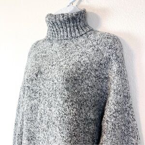 Talulah Grey Marled Cozy High Neck Sweater Size L